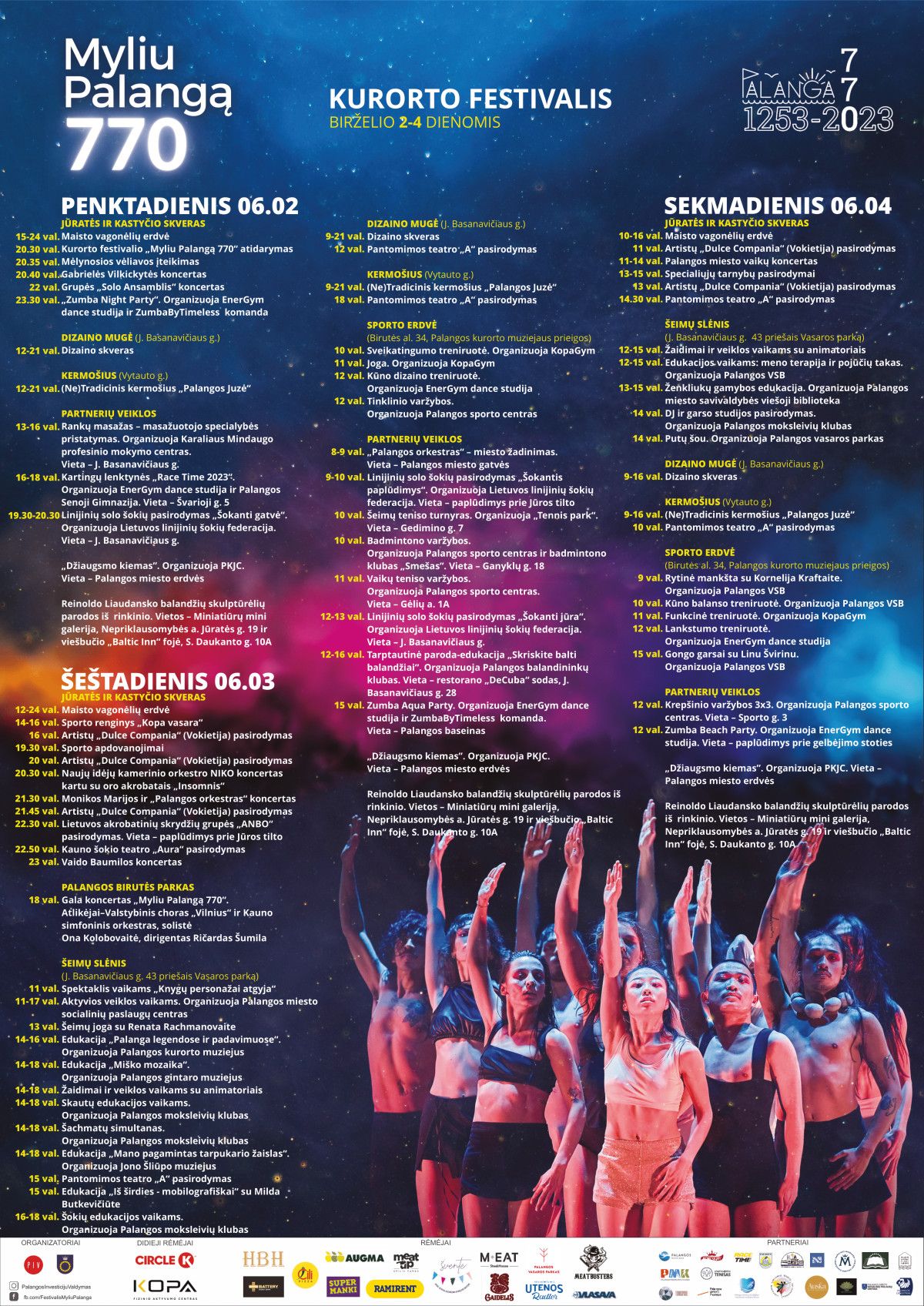 Prasideda didžiausias, jubiliejumi pažymėtas, kurorto festivalis „Myliu Palangą 770“
