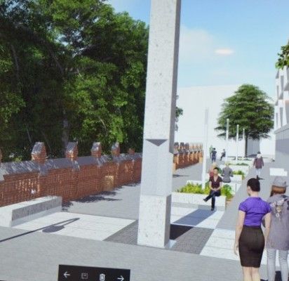 Jeigu projektui bus pritarta, praėjimas tarp bažnyčios ir centrinio pašto keistųsi.