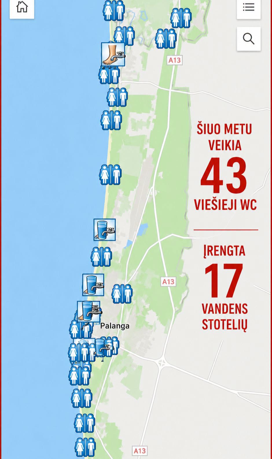 Palanga kitą vasarą įrengs 12 naujų paplūdimio paviljonų su viešaisiais tualetais ir dušais