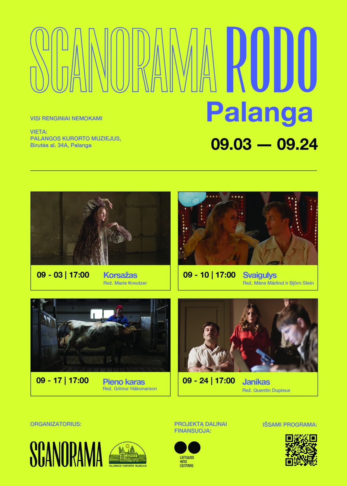 Europos kino festivalis „Scanorama“ Palangos kurorto muziejuje