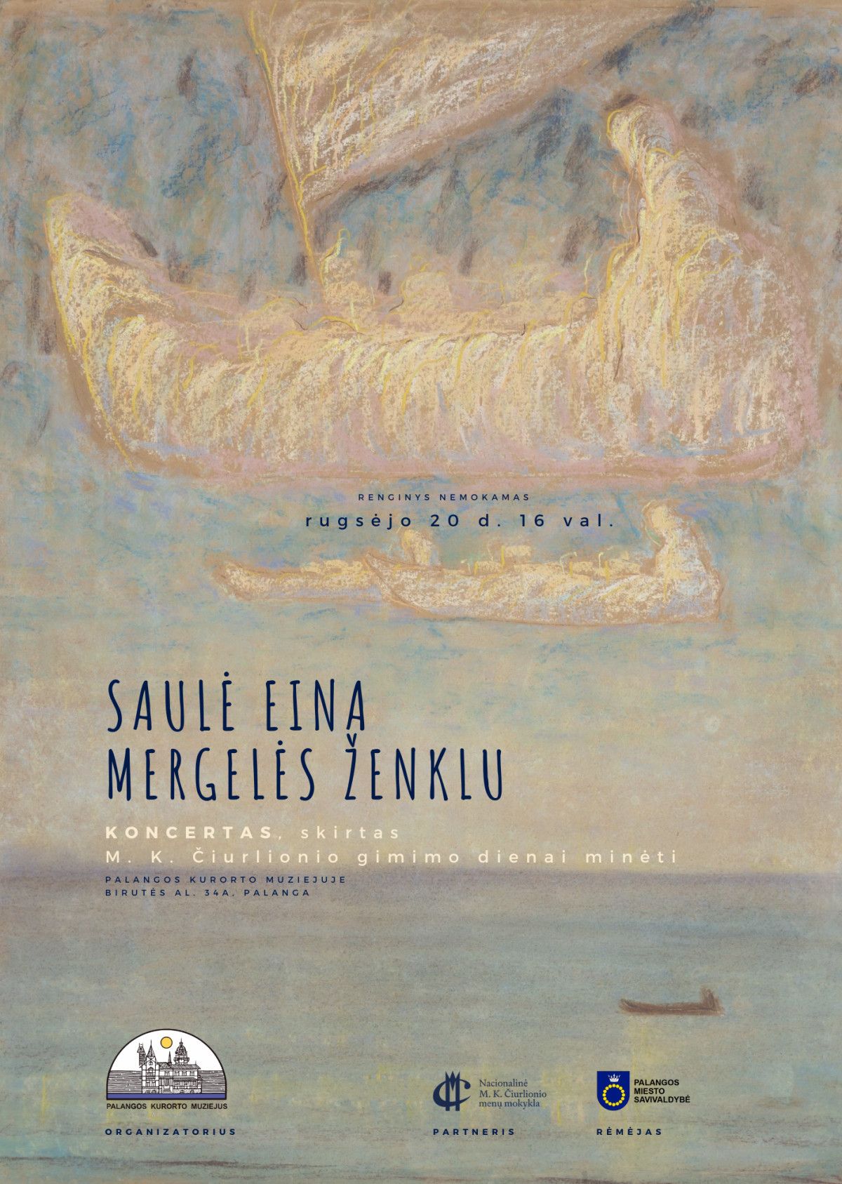 Kvietimas į koncertą SAULĖ EINA MERGELĖS ŽENKLU