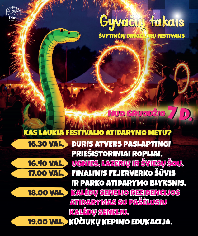 Švytinčių dinozaurų festivalis