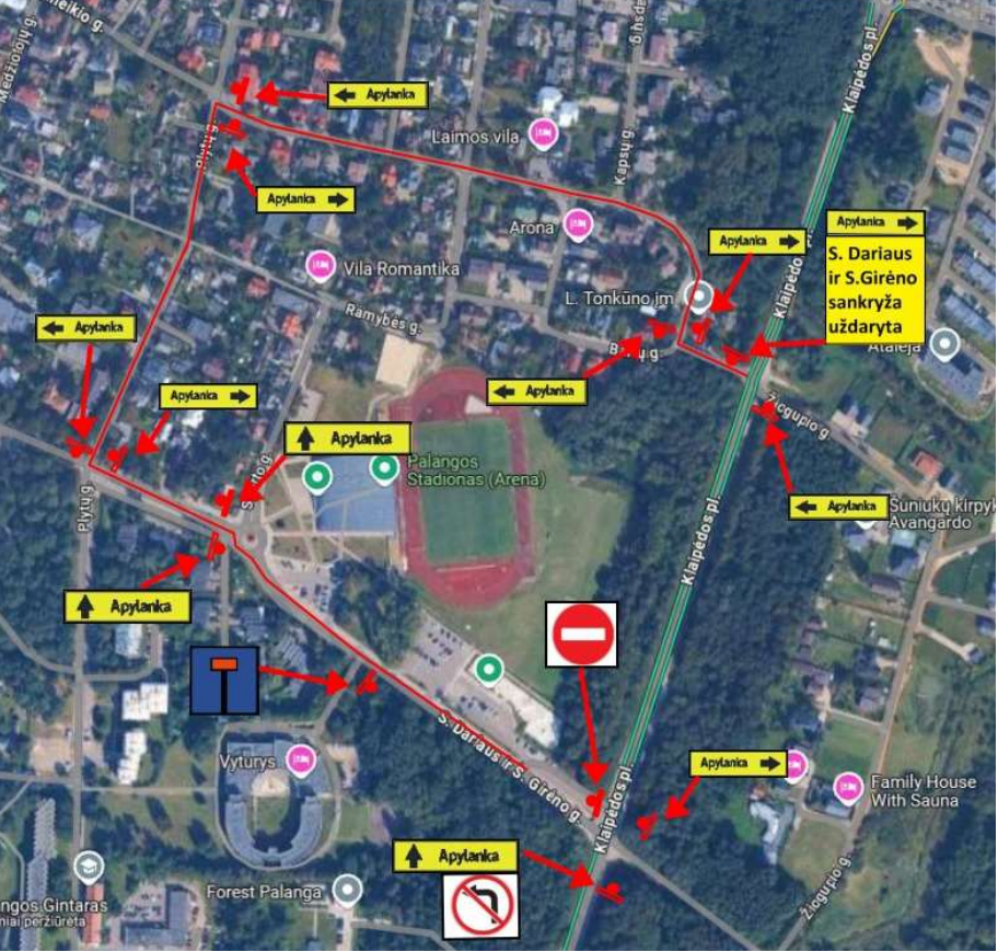 Informacija vairuotojams – laikini eismo ribojimai Klaipėdos pl. bei S. Dariaus ir S. Girėno g. sankryžoje