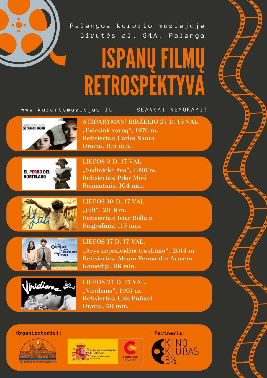 Palangos kurorto muziejuje - ispanų filmų retrospektyva