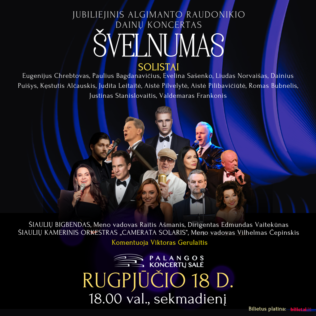 Legendos pagerbimas: jubiliejinis koncertas „Švelnumas“ kompozitoriui Algimantui Raudonikiui atminti