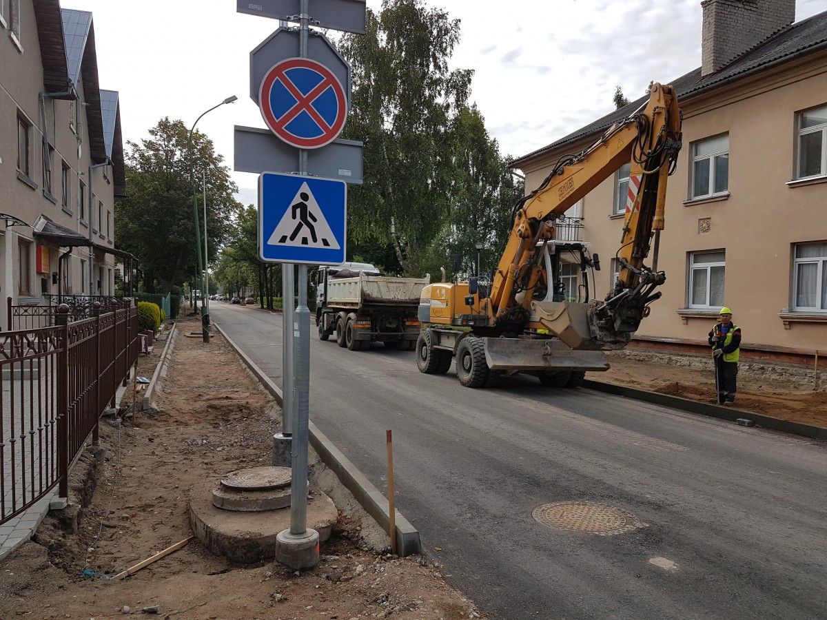 Pusė Kastyčio gatvės rekonstrukcijos darbų – jau atlikta
