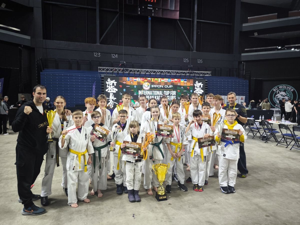 Palangos karate kyokushin mokyklos „Shodan“ auklėtinių pergalės viename didžiausių Europos karate kyokushin turnyrų „Ippon Cup 2024“