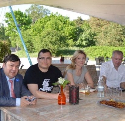 Pirmojoje šių metų „Politika gyvai“ diskusijoje - E. Zingeris, L. Kasčiūnas, A. Bilotaitė ir A. Anušauskas.