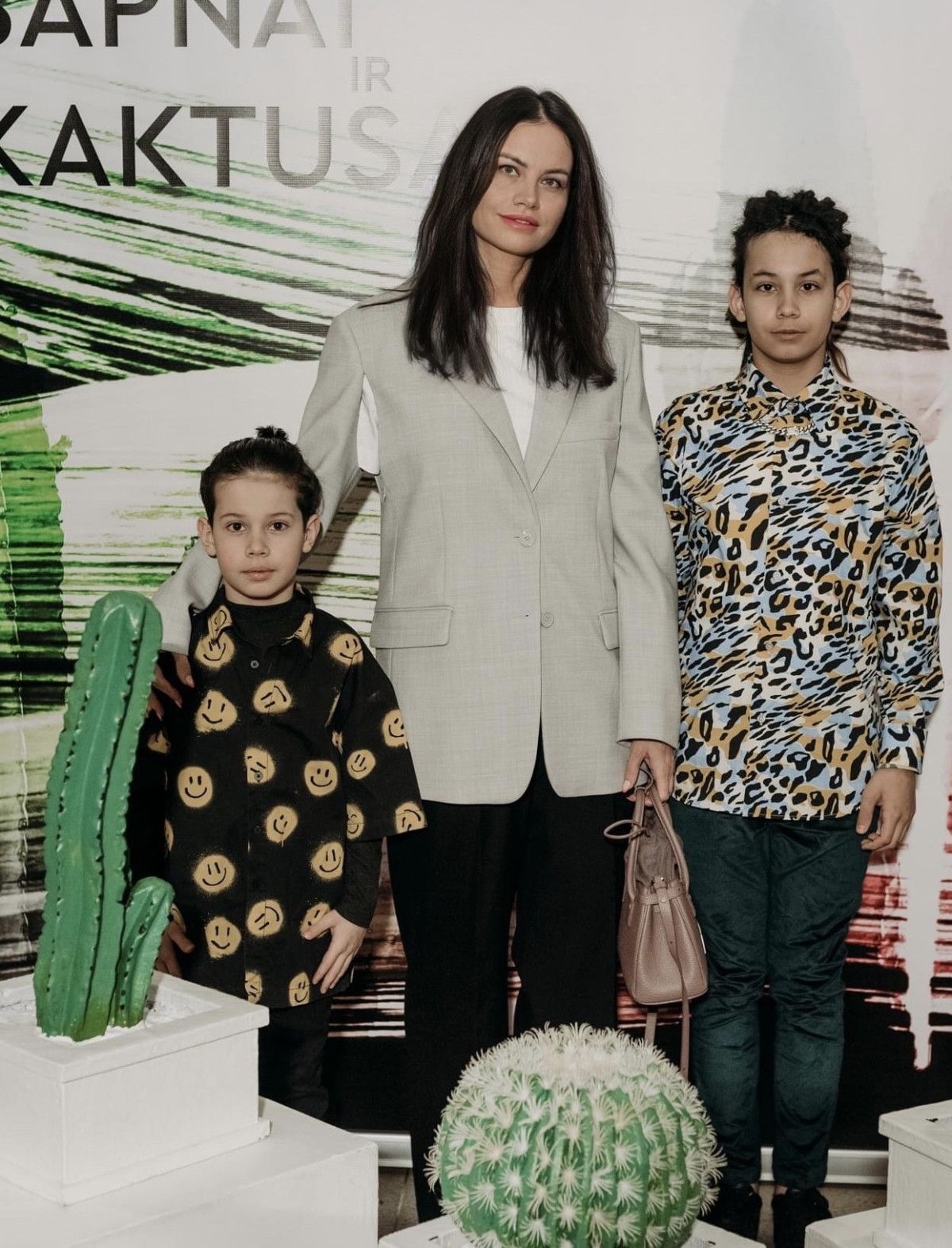 Leonardas Farah su mama ir broliu Deivydu (asmeninio archyvo nuotr.)