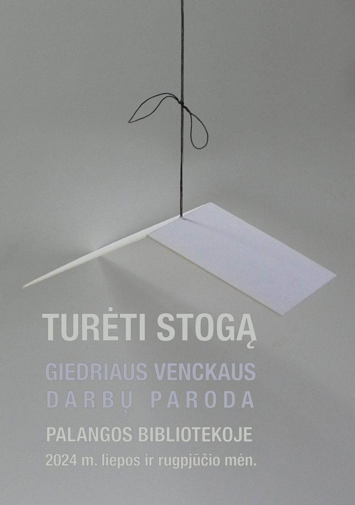 Giedriaus Venckaus medžio darbų paroda „Turėti stogą“