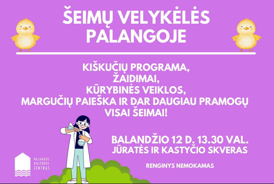 Šeimų Velykėlės Palangoje