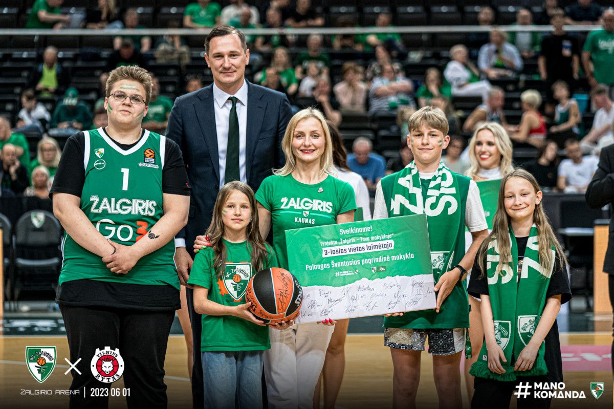 Šventosios pagrindinė mokykla tarp projekto ,,Žalgiris - Tavo mokykloje” nugalėtojų!