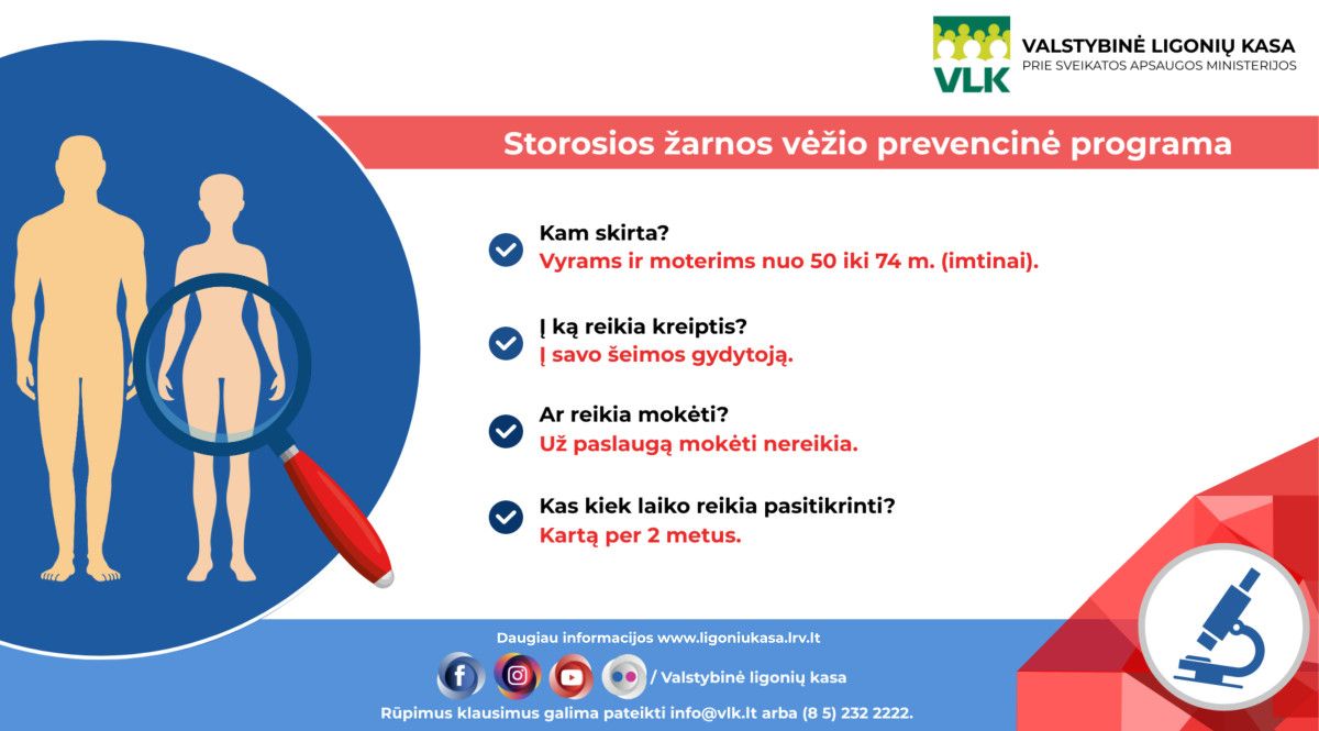Storosios žarnos vėžio prevencija: laikas – kritinis veiksnys