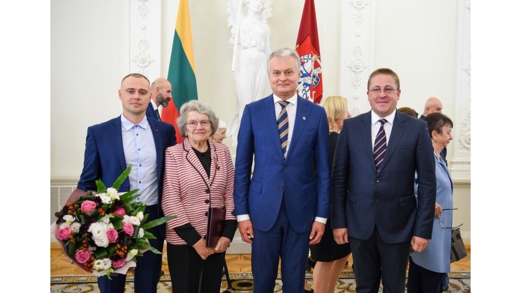 Šventojiškė Bronislava Birutė Jereminienė apdovanota Žūvančiųjų gelbėjimo kryžiumi