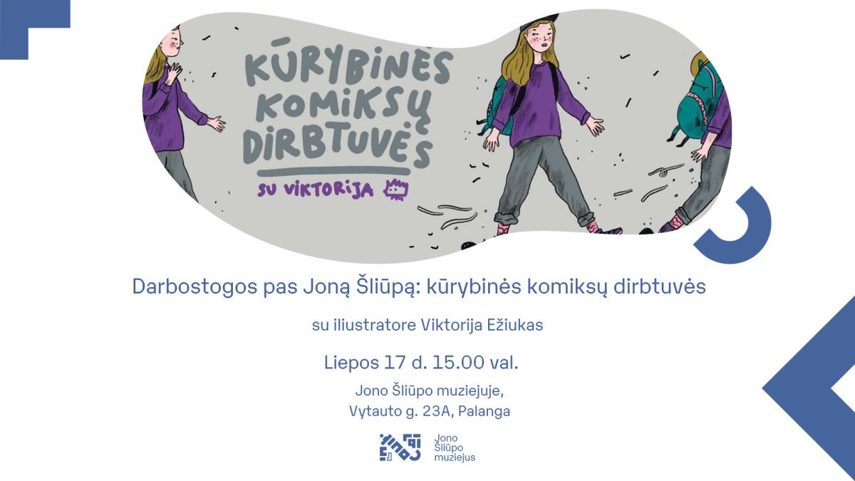 Jono Šliūpo muziejus kviečia į kūrybines komiksų dirbtuves ir etnografijos žaidimų popietę