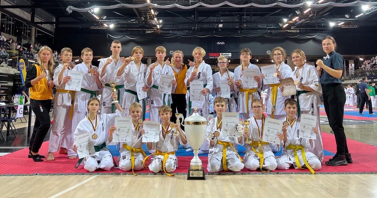 Dar vienas įspūdingas sporto klubo „Okinava” pasirodymas karate kyokushin Lietuvos moksleivių taurėje