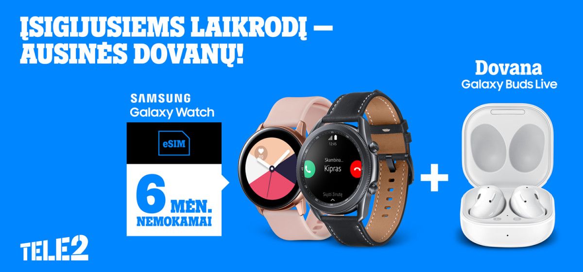 „Tele2“ naujienos: nuolaidos išmaniesiems įrenginiams, dovanos ir kiti ypatingi pasiūlymai