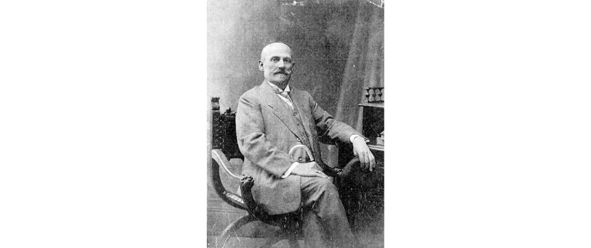 Josef Rifesser vyresnysis – šeimos bažnytinio meno dirbtuvės įkūrėjas. Apie 1900 m. Rifesser šeimos archyvo nuotr.