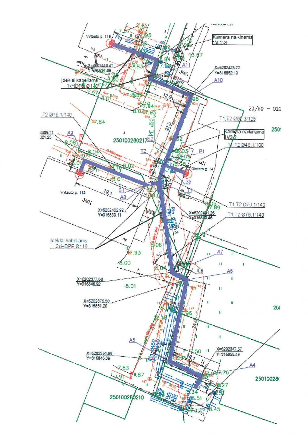 Rugsėjo 23 – spalio 13 dienomis žemės sklypuose Gintaro g. 34, Vytauto g. 112, 116 bus vykdomi centralizuotų šilumos tiekimo tinklų modernizavimo darbai