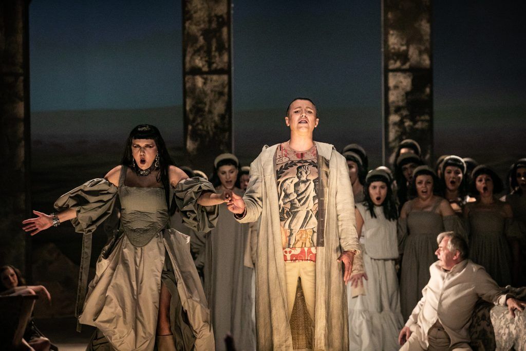 Olga Pasiecznik (Roksana), Andrzej Lampert (Piemuo). Fot. Krzysztof Mystkowski (Gdansko Baltijos opera)