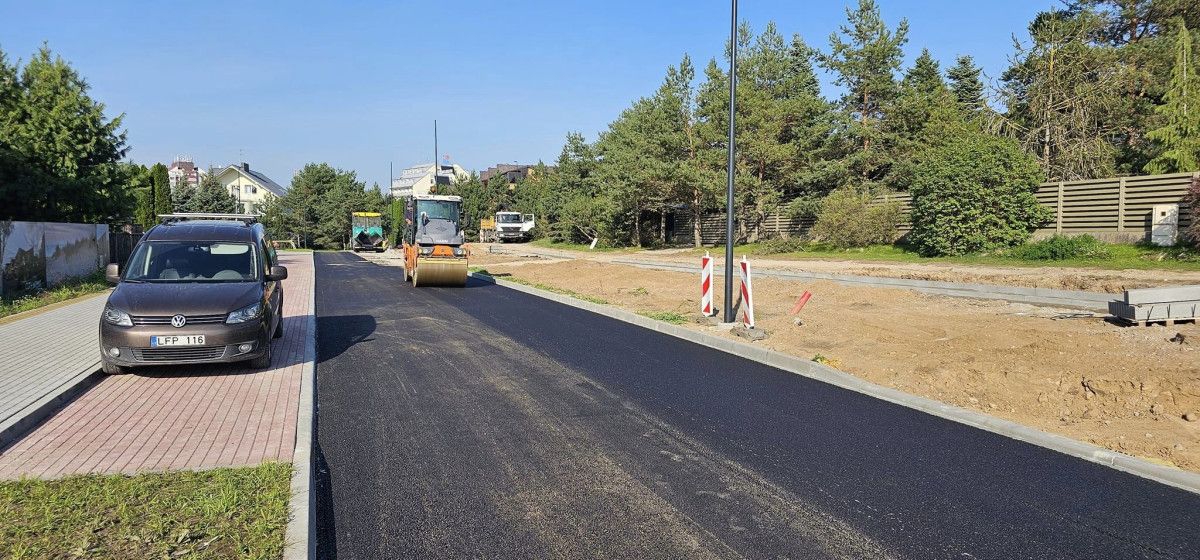 Baigiama rekonstruoti Sermiesčio gatvė