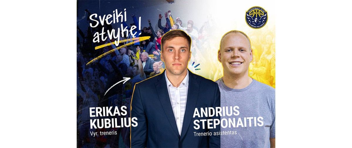 Komandos vairą perima palangiškis Erikas Kubilius