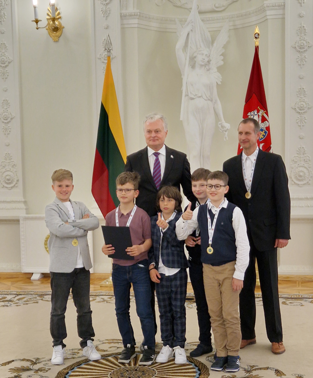 Palangos „Baltijos‘‘ pagrindinės mokyklos mokiniai – trečiąkart Prezidentūroje