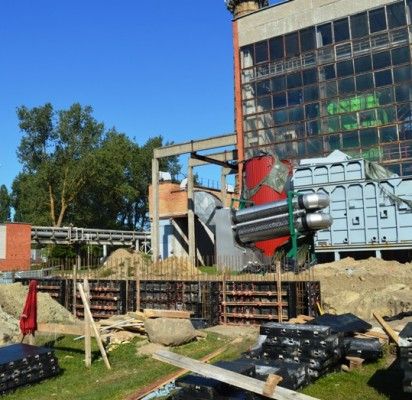 Palangoje sparčiai vyksta biokuro katilinės statybos darbai