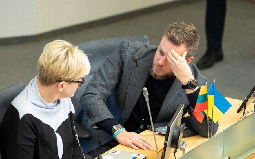 Ingrida Šimonytė, Gabrielius Landsbergis. © ELTA / Andrius Ufartas