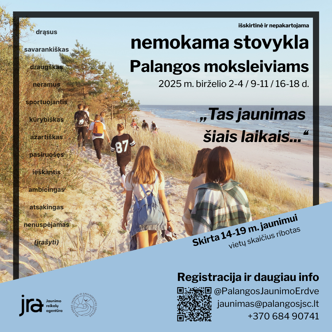 Nemokama stovykla Palangos jaunimui