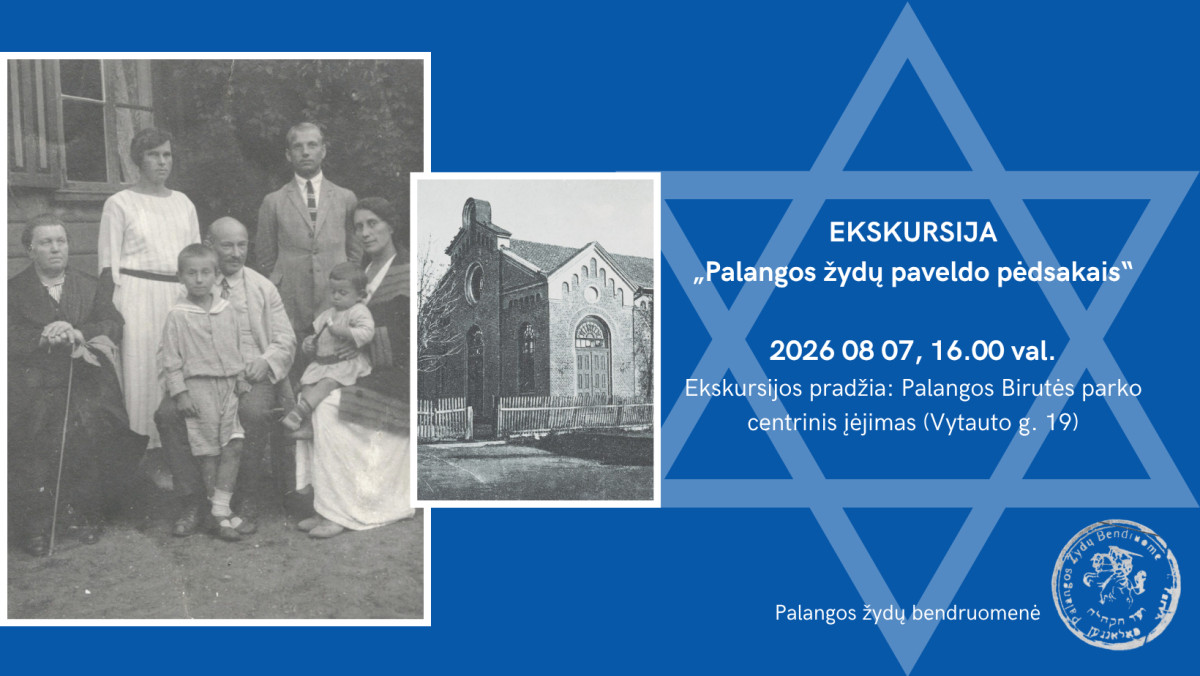 Palangos žydų bendruomenė kviečia į ekskursiją „Palangos žydų paveldo pėdsakais“