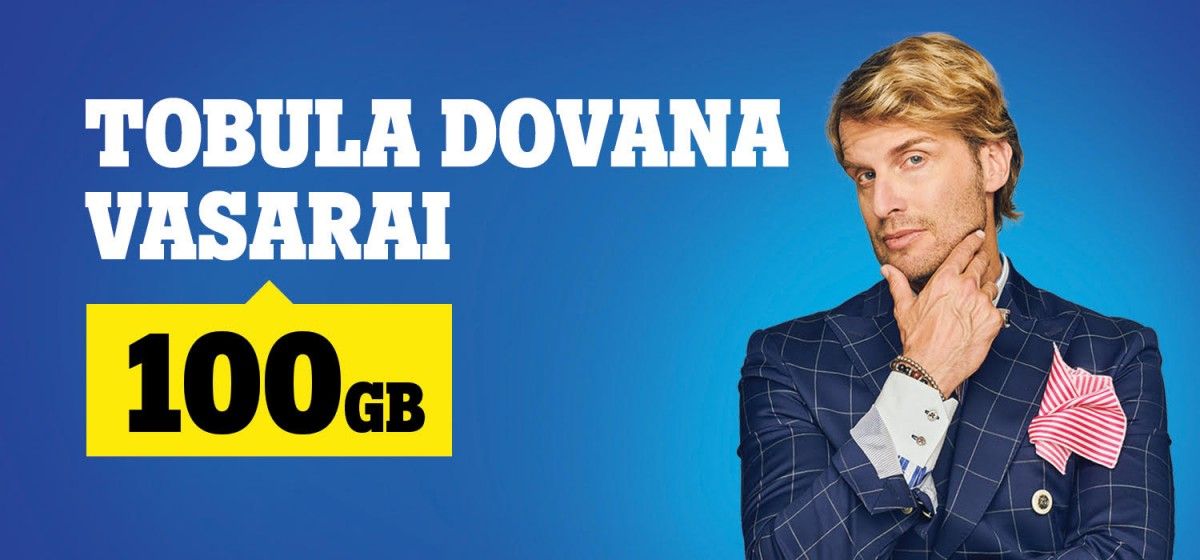 Vasarą naršykite laisvai – „Tele2“ dovanoja net 100 GB