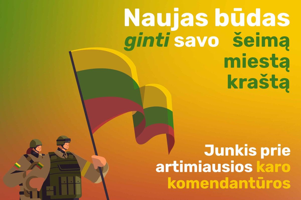 Kviečiama jungtis prie karo komendantūrų