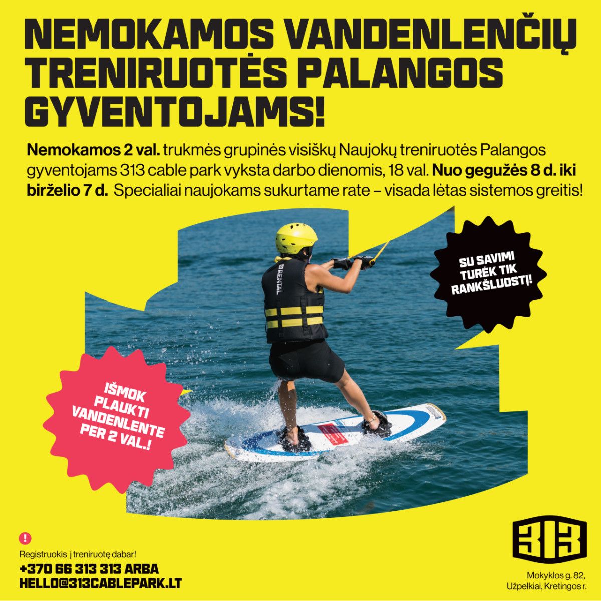 Nemokamos treniruotės Palangos gyventojams