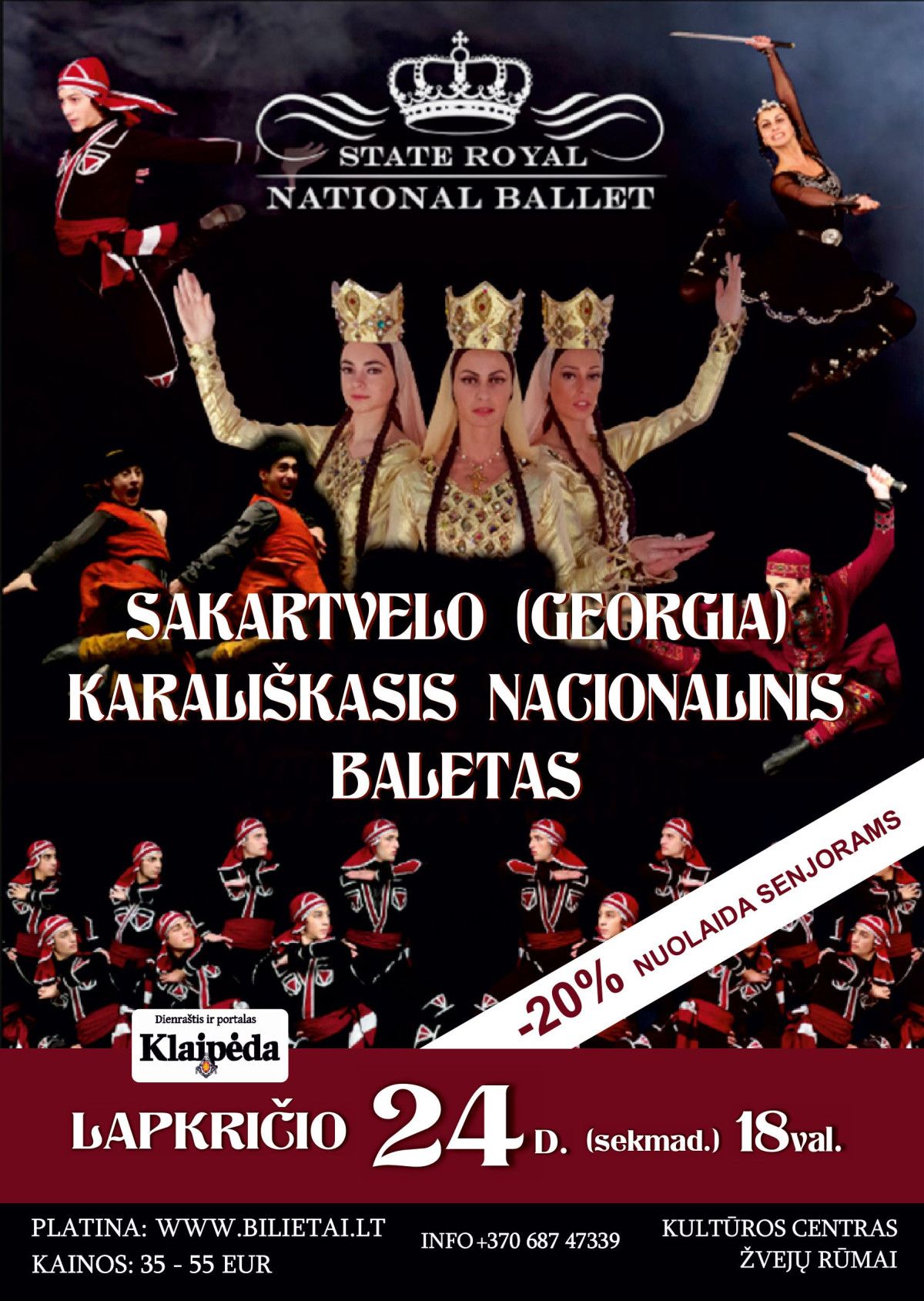 Sakartvelo Karališkasis nacionalinis baletas su programa „SAKARTVELO UGNIS“