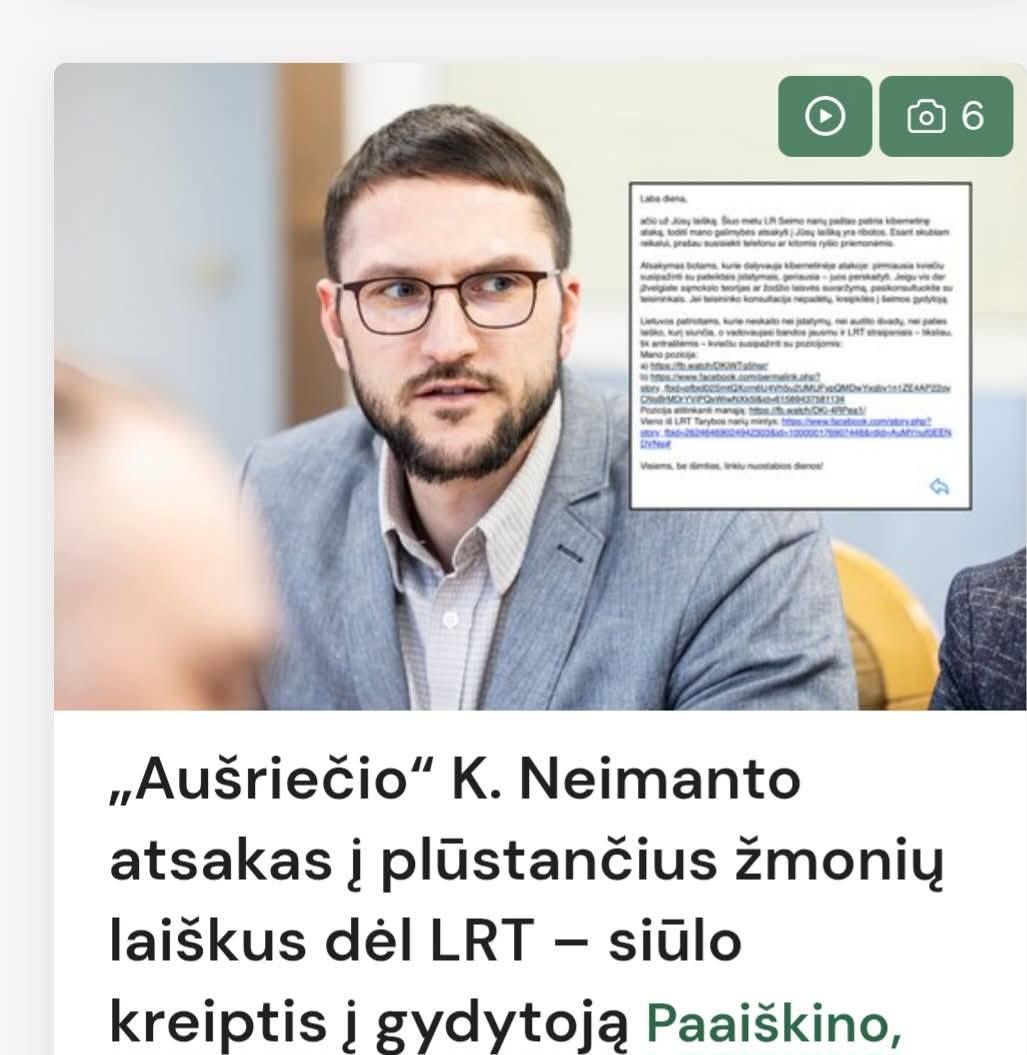 Palangos meras Šarūnas Vaitkus: „Šalin rankas nuo laisvo žodžio“