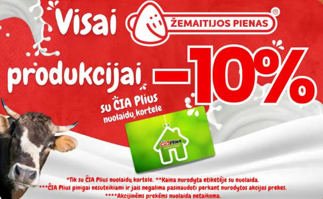ČIA MARKET akcijos ir nuolaidos