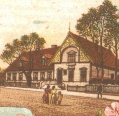 Palangos senoji vaistinė. Atvirukas iš F. Pakutinsko kolekcijos.