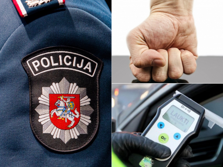 J. Basanavičiaus gatvėje teko tramdyti neblaivų policininką