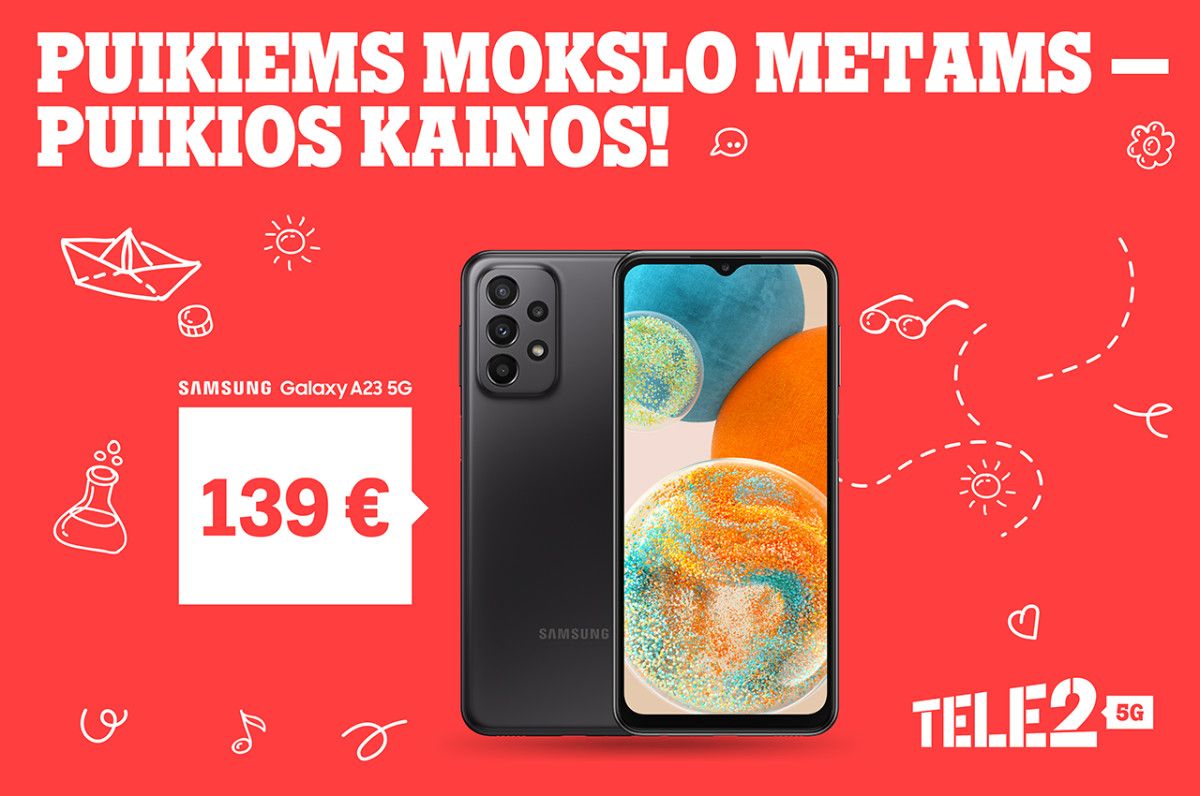 Mokslo metus pasitikite išmaniai: ypatingi „Tele2“ pasiūlymai įrenginiams ir praktiškos dovanos