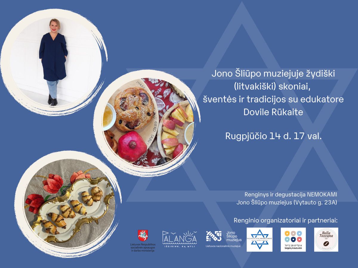 Palangos burmistro Jono Šliūpo muziejuje pasklis žydiškų skanėstų kvapai, bus pristatomos šventės ir tradicijos