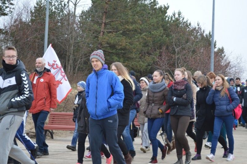Iš Palangos į Šventąją pėsčiomis išžygiavo 180 entuziastų.