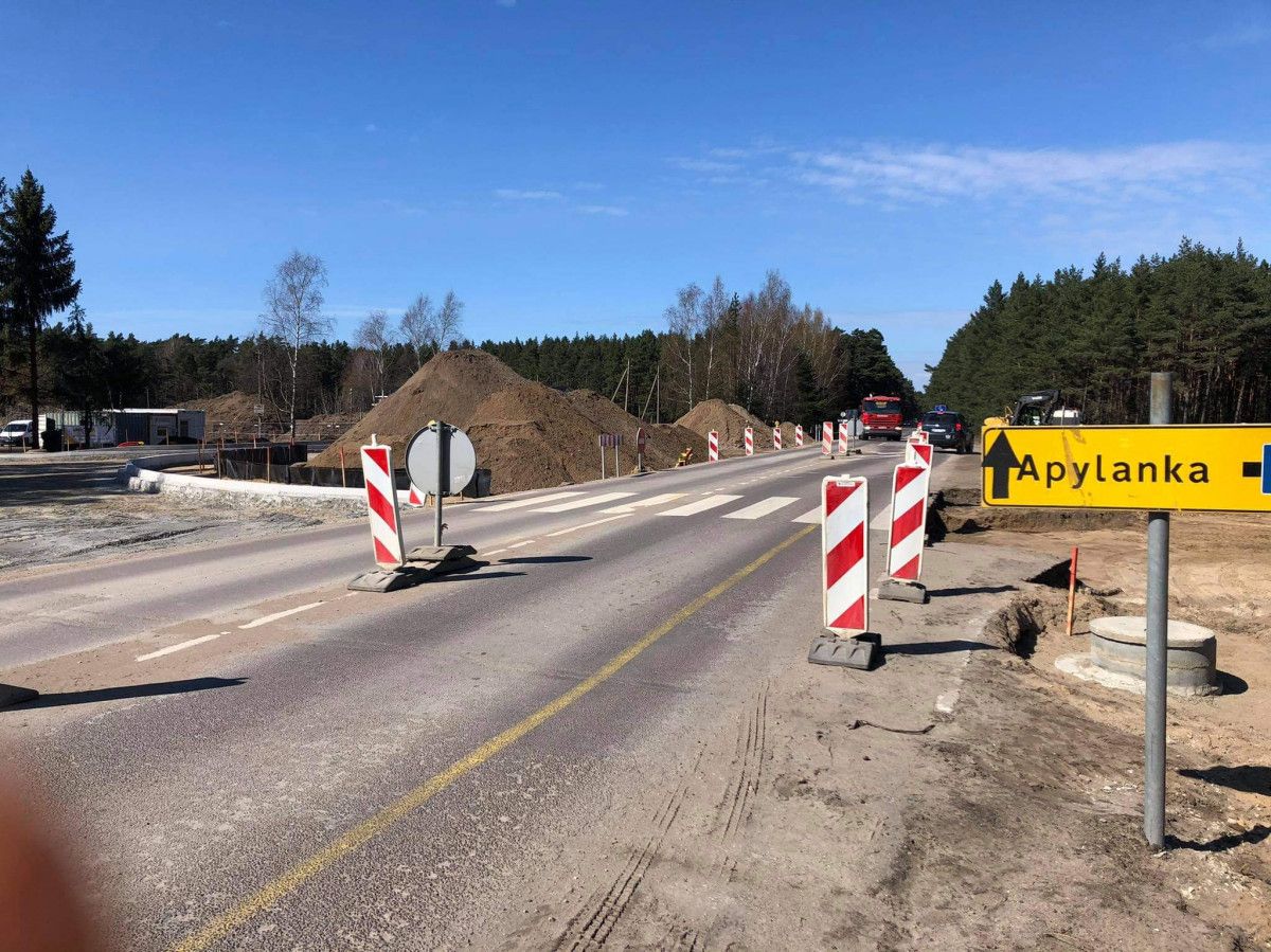Ligoninės gatvės sankryža taps saugesnė – intensyviai vyksta rekonstrukcijos darbai