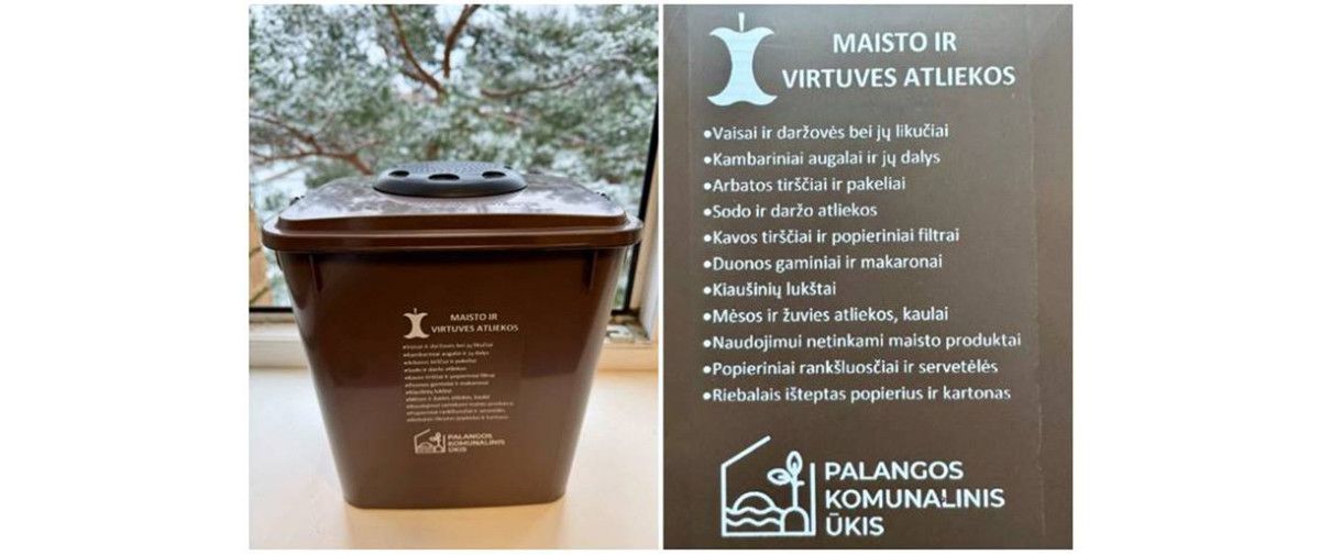 Pradedami dalinti maisto atliekų rūšiavimo kibirėliai bei maisto atliekų ir stiklo pakuočių atliekų konteineriai