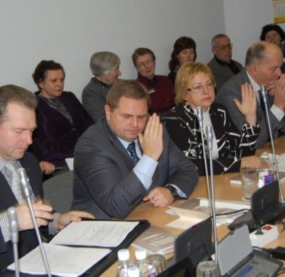 TS-LKD frakcija kryptingai dirba įgyvendindama rinkimų programos „Už modernų kurortą“ punktus (iš kairės: D.Želvys. M.Skritulskas, E.Kuznecova, D.Sebeckas).
