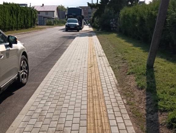 Šventojoje tvarkomi ir naujai tiesiami šaligatviai