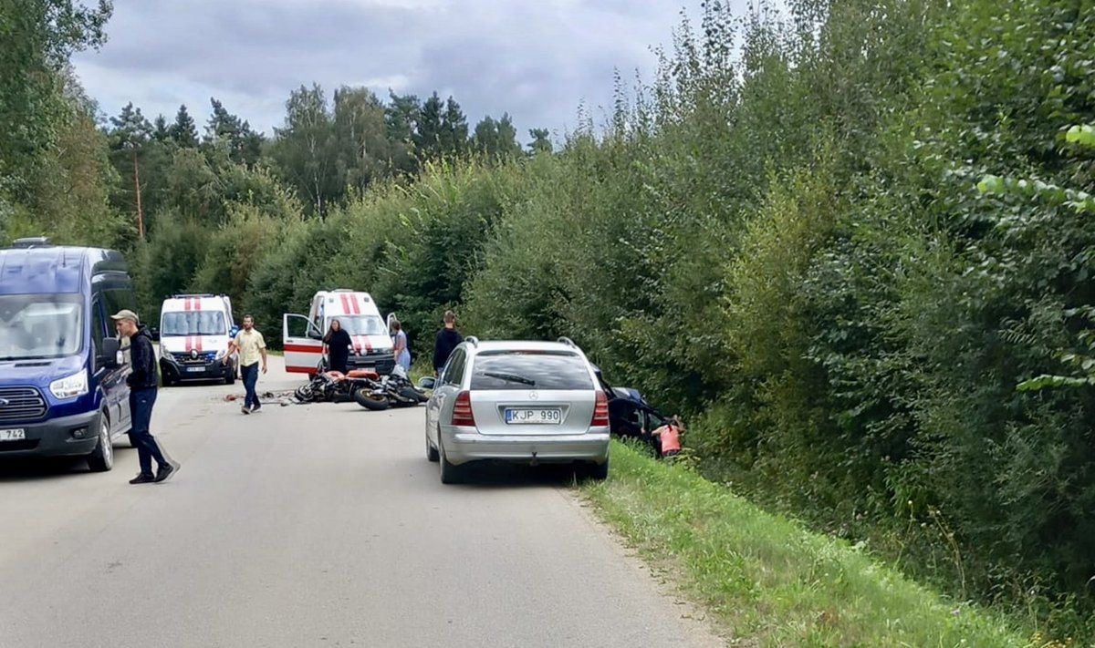 Per avariją Kretingos rajone žuvo du žmonės. FOTO: FACEBOOK