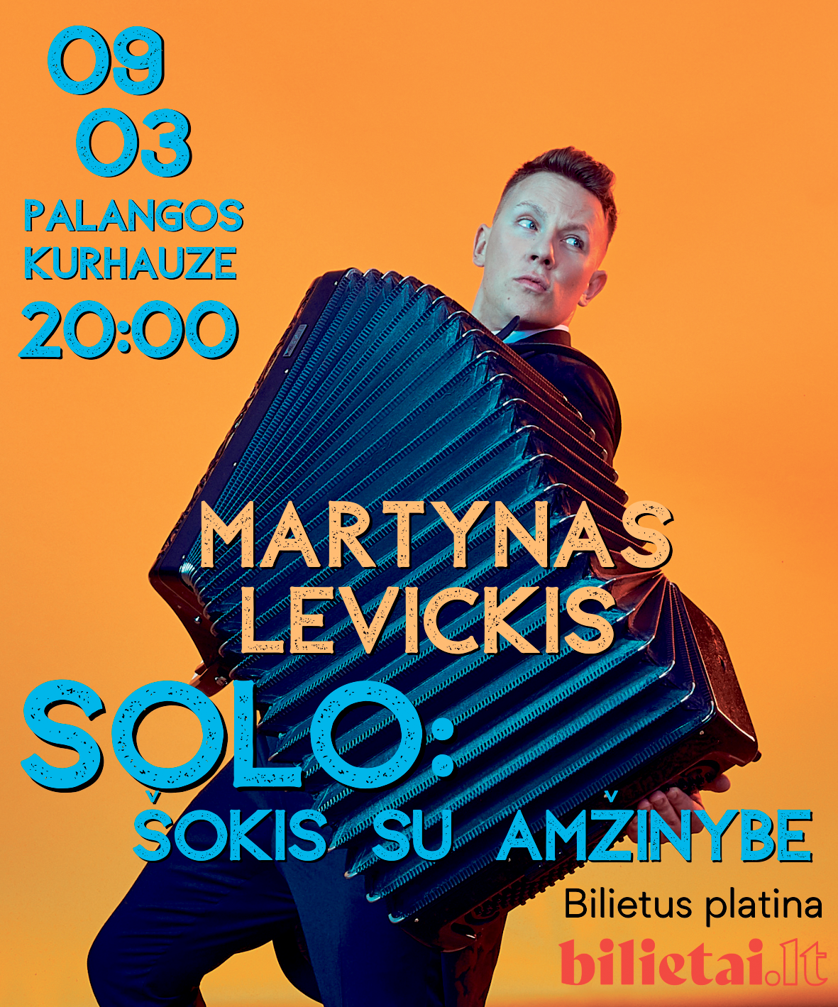 Martynas Levickis, muzikos „Don Kichotas“, vis dar nepaliauja ieškoti unikalaus solo akordeono skambesio: "Šokis su amžinybe"