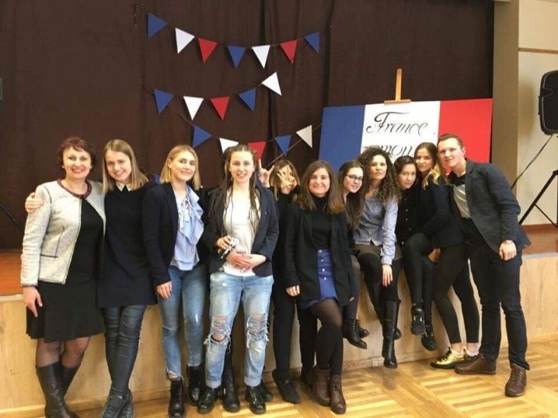 Gimnazistai minėjo Frankofonijos dieną