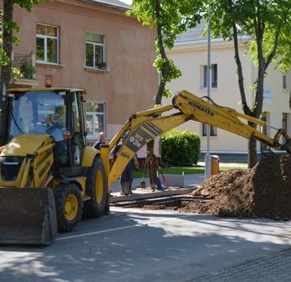 Per savaitę – du vandens trasos trūkiai Vytauto gatvėje